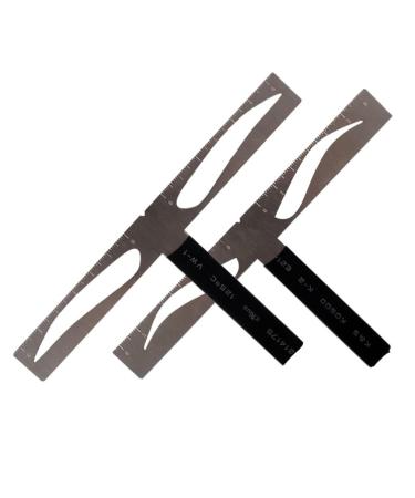 FOMIYES Brow Stencils Eyebrow Stencil Kit Eyebrow Ruler Stencil Eyebrow Drawing Tool Artifact Balance