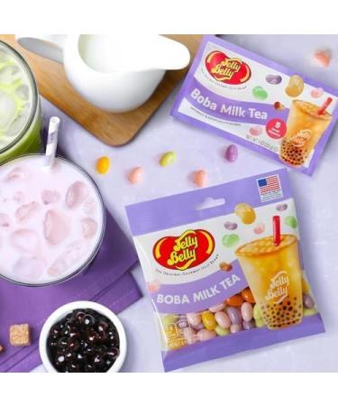 Jelly Belly Bubble Milk Tea Gourmet Jelly Beans 3-pack Bundle 100g - Christmas & Holidays Candy - Vegan Candy Dairy Free Snacks Kosher Candy Gluten Free Bulk Candy Stocking Stuffers for Teens - Buy Online on GoSupps.com