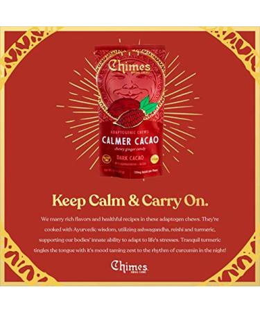 Calming Cacao Adaptogen Ginger Chews - Vegan Gluten Free Candy with Ashwagandha, Reishi, and Dark Cacao - Buy Online on GoSupps.com