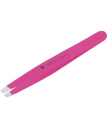 Tweezersmith Professional Slant Tip Tweezer for Effective Hair Plucking - Pink - Buy Online on GoSupps.com