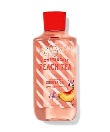 Bath and Body Works Honeysuckle Peach Tea Shower Gel Body Wash 10 Ounce Full Size