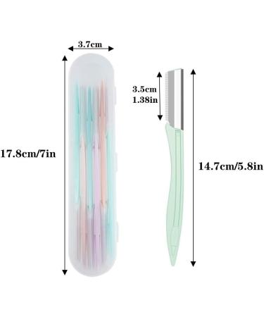 6-Piece Eyebrow Razor Set with Storage Box | Face Hair Remover & Trimmer | Dermaplaning Tool for Men & Women - Ship Internationally - Buy Online on GoSupps.com
