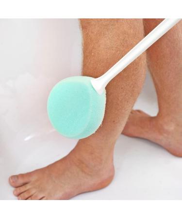 Long Handled Exfoliating Bath Sponge for Adults - Shower & Back Scrubber Brush - 26/66cm Long - Ideal for Elderly & Disabled - Buy Online on GoSupps.com