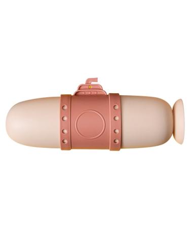 Digjobk toothbrush mug submarine toothpaste toothbrush case portable for outdoor travel toothbrush cup bathroom toothbrush cover (color: pink) rose