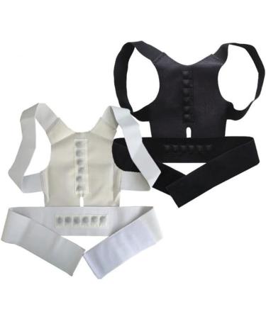 Buy Corrector Back Straight Brace Belt - Magnetic Posture Therapy Corset for Lumbar Support (Large D) | Adjustable Male & Female Brace - Buy Online on GoSupps.com