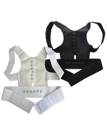 MDLIAN Corrector Back Straight Brace - Magnetic Posture Support Corset for Men & Women - 4X-Large | Lumbar Corrective Therapy - Buy Online on GoSupps.com