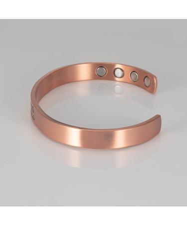 Enermagix Magnetic Copper Bracelets for Men & Women - 99.9% Solid Copper Cuffs with 3510 Gauss Magnets - Buy Online on GoSupps.com