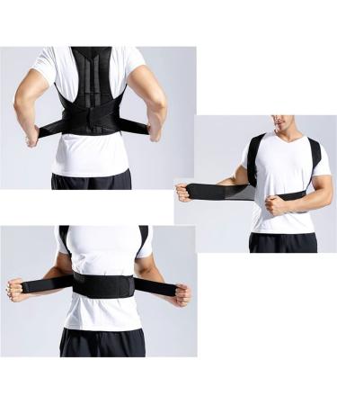 Adjustable Posture Corrector Back Support Shoulder Back Brace Posture Correction Spine Postural Fixer Tape (Color : Black Size : M Code) Feito na China Full moon lofty ambition - Buy Online on GoSupps.com