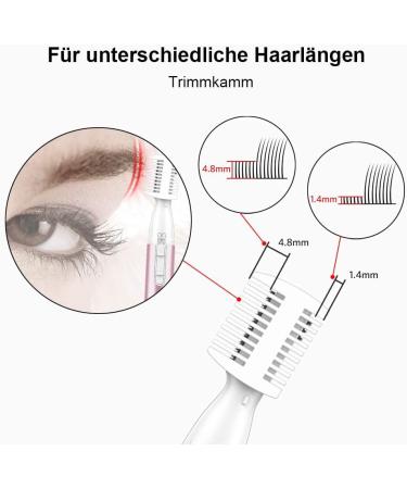 Funsty Precision Eyebrow Trimmer - Painless Facial Hair Cutter for Women | Battery Operated Electrical Razor in Kinnhals Peachy Pink - Buy Online on GoSupps.com