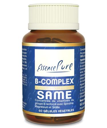 B-COMPLEX SAMe Essence Pure - S-adenosyl-methionine elemental and Vitamin B complex - 60 Capsules - Vitality and Wellness | Api-Nature