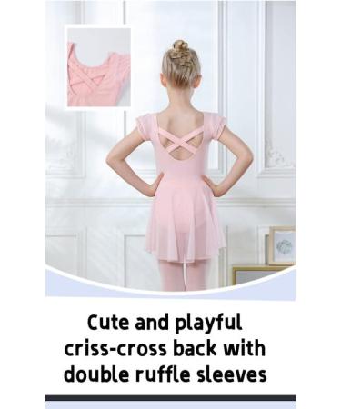 DIPUG Girls Ballet Leotard with Skirt | Toddler Dance Leotard 4-6 Years Pink - Buy Online on GoSupps.com