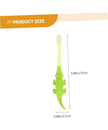 Frcolor 16 Pack Small Crocodile Toothbrush for Kids | Cute Toothed Cleaners for Infants & Toddlers | PBT Small Head Oral Hygiene Tools - Buy Online on GoSupps.com