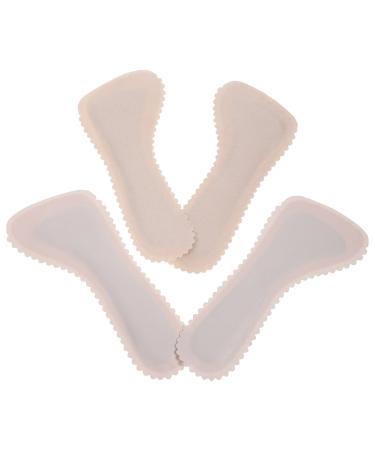 ARTIBETTER 2 Pairs Cork Insoles Non-Slip High Heel Cushion Inserts Self Adhesive Cushion Insert Invisible Barefoot Shoe Inserts Cork Latex Shoe Inserts for Women Shock & Sweat Absorption