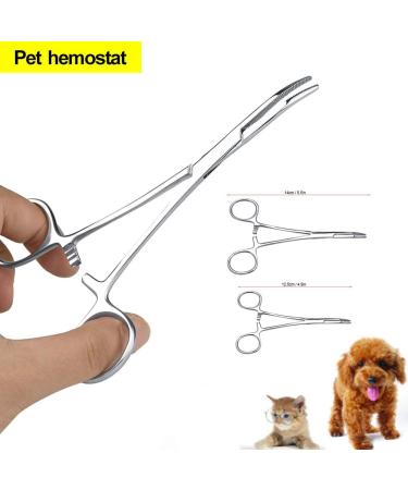 Pet Ear Locking Forceps - Strong Dog Grooming Tweezers for Effective Ear Hair Removal | Animal Care Scissor Tool - Buy Online on GoSupps.com