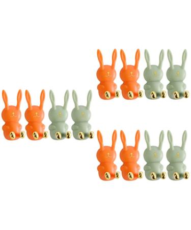 Cabilock 12 pth sticky hooks of the caricature razor razor hanging hooks for washing rabbits shaver holder for the bathroom self -adhesive wall hook shaving hooks hanging ABS holder