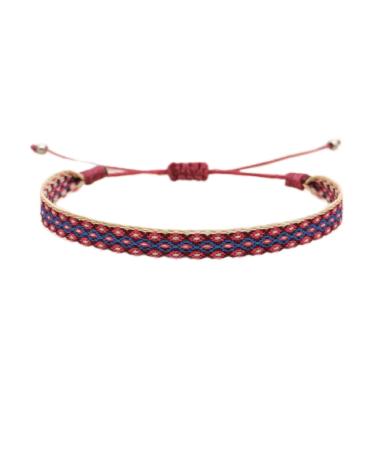 WIPPWER Women Vintage Ethnic Bracelet Jewelry Handmade Braided Bracelets Handmade Weave Bangles KZ-0012A