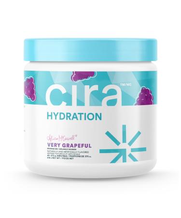 Cira Hydration Electrolyte Powder for Women (45 Servings) x Alicia McCarvell's Electrolyte Drink Mix with Himalayan Salt for Dehydration Relief - Very Grapeful
