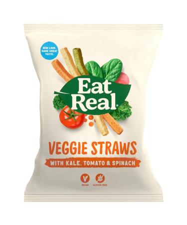 Eat Real Veggie Straws with Kale Tomato & Spinach 45g-Food