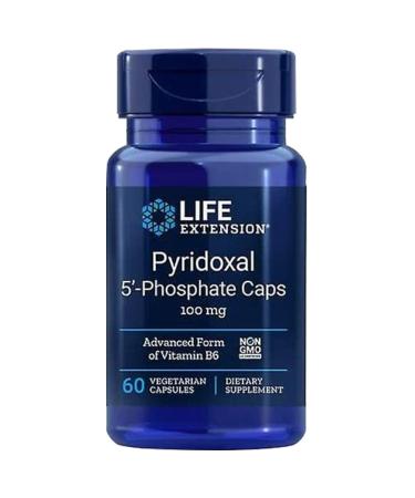 Life Extension Pyridoxal-5-Phosphate 100mg 60 Vegan Capsules Laboratory Tested Gluten-Free Vegetarian SOYA-Free Non-GMO