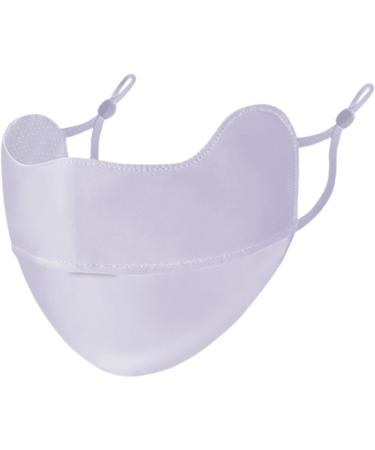 Vesone UV Protection Masque | Breathable UV Protection Ice Silk Face Shield - Reusable Sun Shield Face for Women Sunscreen Masque for Fishing Hiking Cycling Purple - Buy Online on GoSupps.com