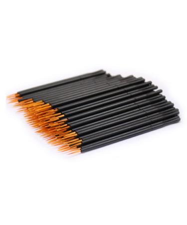 Healeved 100pcs Wand Applicator Eyeliner Liquid Makeup Lip Gloss White Eye Liner Eyeliner Brushes Fine Point 15cmX10cm Orange