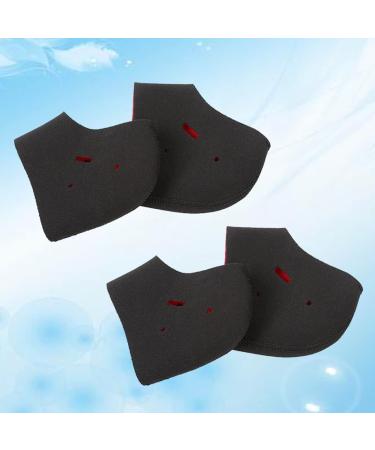 FRCOLOR 2 Pairs Silicone Heel Socks Heel Cushion Socks moisturizing Heel Sleeves Plantar Heel Dry feet Socks Heel Support Socks moisturizing Heel Socks spa Socks Foot Toe Socks 11*10cm - Buy Online on GoSupps.com
