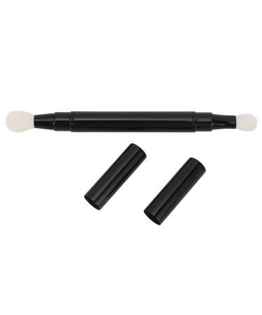 RockVOQRN Dual Eyeshadow Brush Portable Double Ended Makeup Brush Eye Smudge Brush For Outdoor Travel