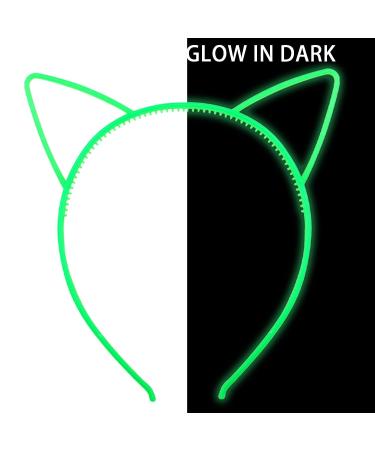 ZIRICHER 6 Colors Glow in the Dark Cat Headbands - Light Up Luminous Headband for Girls, Perfect for Christmas, New Year's, Birthdays - Buy Online on GoSupps.com