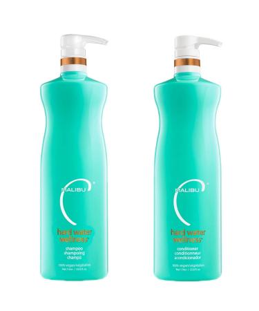 Malibu C Hard Water Wellness Shampoo Conditioner Liter Duo - Buy Online on GoSupps.com