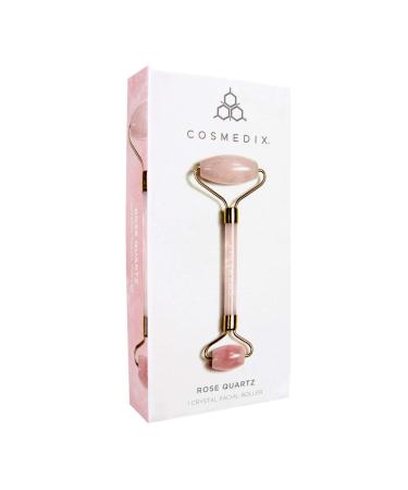 COSMEDIX Rose Quartz Face Roller for Wrinkles & Lifting - Eye & Ice Roller - Puffiness Relief - Instant Face Lift & Skin Care Tool - Buy Online on GoSupps.com