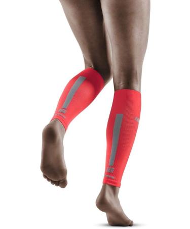 CEP Ultralight Compression Calf Sleeves for Men | Compression IV 3.0 | Lava/Grey - Buy Online on GoSupps.com