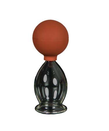 Massage carnacle with ball 40mm to professional medical fireless cupping massage ore hand -shaped Lauscha glass the original