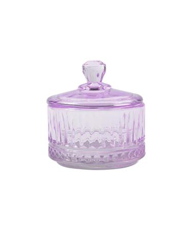 BQAN Dappen Dish with Lid 60ML Round Crystal Monomer Dish for Holding Acrylic Liquid Acrylic Nail Powder Nail Decor Monomer Acrylic Nail Liquid Purple