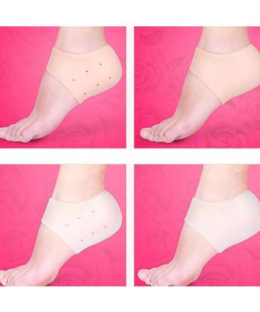 Buy Elastic Silicone Heel Protectors - 2 Pairs Lightweight Breathable Foot Cups for Ultimate Comfort & Grip | International Shipping Available - Buy Online on GoSupps.com