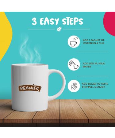 Beanies Flavoured Coffee Sticks - 100 Sticks in a Box | Delicious Coffee on the Go - Buy Online on GoSupps.com