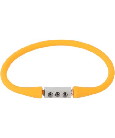 Balance Energy Bracelet - Negative Ion Release & Magnetic Therapy | Enhance Blood Circulation & Reduce Fatigue | Silicone Sports Health Bracelet (Orange) - Buy Online on GoSupps.com
