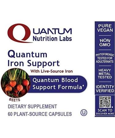 Quantum Iron Support - 60 Capsules | Essential Mineral Supplement - Buy Online on GoSupps.com