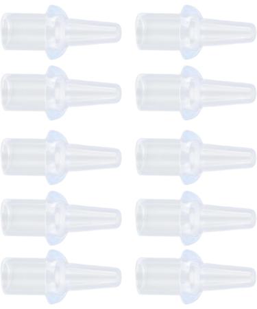 Haofy 10pcs Silicone Enema Nozzle Tips - Washable Soft 8mm Inner Diameter for Private Douching - Replacement Tips for Enhanced Comfort - Buy Online on GoSupps.com