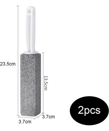 Zuofan Pumice Stone Cleaning Tool - 2 Piece Toilet Cleaner with Handle Effective Toilet Stain Remover & Brush Replacement - Buy Online on GoSupps.com