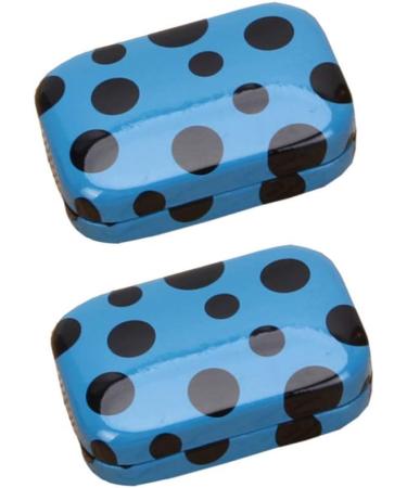 Exceart Mini Contact Lens Solution & Travel Container - 2-Part Box with Twilighted Bottle & Mirror - Perfect for Blue Contact Lenses - Buy Online on GoSupps.com