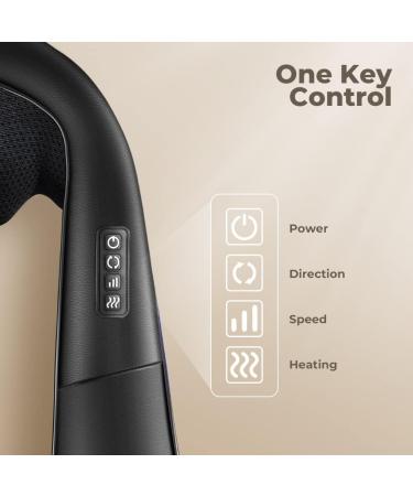 8D Heated Massage Device - Neck Shoulder Back Waist & Feet Relief | Adjustable Speed Massage for Home Office & Car | International Shipping - Buy Online on GoSupps.com
