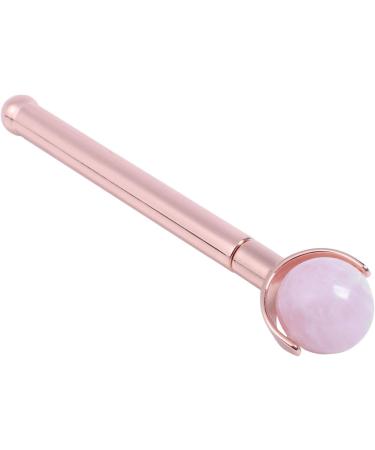 Panysilioer Eye Jade Roller Stainless Steel Natural Quartz Roller Eye Jade Roller Slimming Anti Wrinkle Cellulite Face Beauty Crystal Stone Tool Pink Roller+ Handle - Buy Online on GoSupps.com