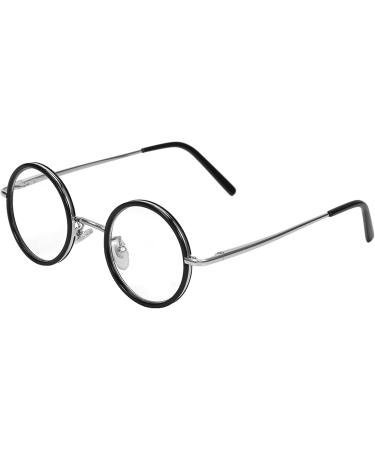 Pongnas Unisex Retro Round Reading Glasses - Stylish 150-Degree Magnifying Specs for Men & Women - 45mm Width - Buy Online on GoSupps.com