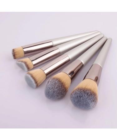 14-Piece Champagne Gold Makeup Brush Set - Powder & Eye Shadow Brushes for Makeup Artists - Buy Online on GoSupps.com