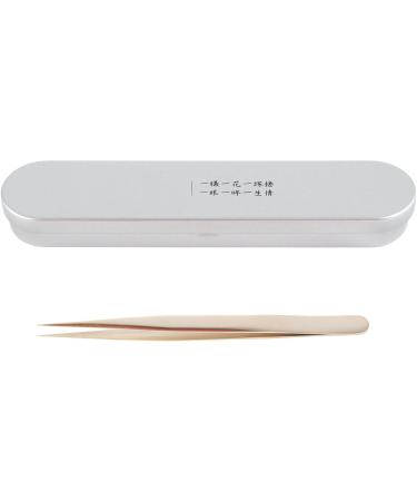 High-Tough Stainless Steel Curved Eyelash Tweezers | Durable Antistatic Volume Tweezers for Eyelash Extensions | 13.6 cm Peacock Eyelash Tweezers for At-Home Use - Buy Online on GoSupps.com