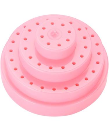 Nail Drill Holder Plastic 48 Holes Display Organizer Box Pink Blue Orange White for Salon (Pink) - Buy Online on GoSupps.com