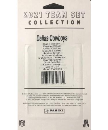 Dallas Cowboys 2021 Donruss Factory Sealed 12 Card Team Set with Dak Prescott & Micah Parsons Rated Rookie - Buy Online on GoSupps.com