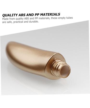 Mikinona 6pcs Eyeliner Empty Tube Refillable Eyelash Tube Golden Mascara Tube Lash Lengthening Mascara Abs - Buy Online on GoSupps.com