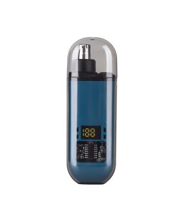 Walbest Nose Hair Trimmer for Men Portable Ear Nose Hair Trimmer for Women Type-C Rechargeable Trimmer with IPX7 Waterproof Multi-Functional Nose Ear Eyebrow Trimmer Detachable Head Blue With Scr Blue With Screen