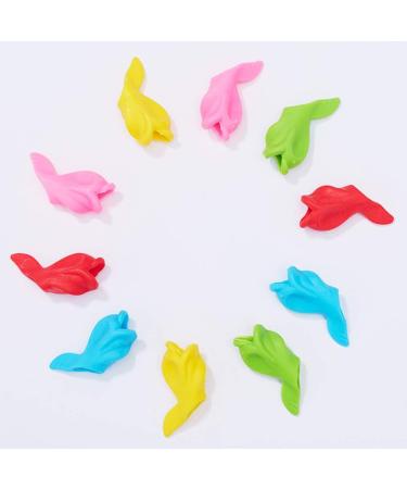 Mirrwin Attitude Writing Aid Grip - Soft Silicone Pencil Handles for Right & Left-Handed Kids - 10 Random Color Set for Small Hands - Buy Online on GoSupps.com